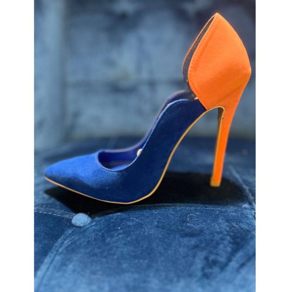 Privileged Vibrant Blue and Orange Heels